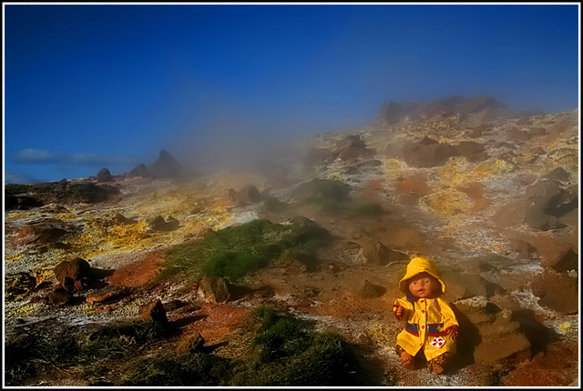 Dasy the Doll at the Hot Spring