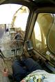 View from the set of the CAT 320 excavtor