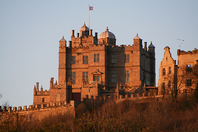 sunset at Bolsover Castle