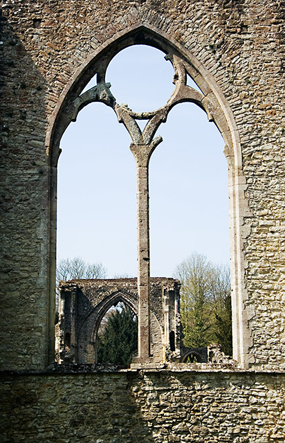 Ruins though the window