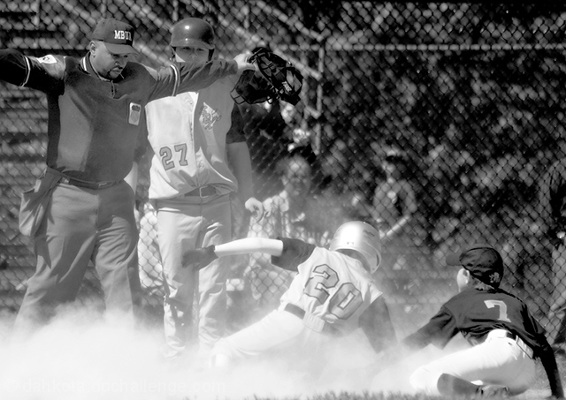 Jake Smith steals home to score the winning run