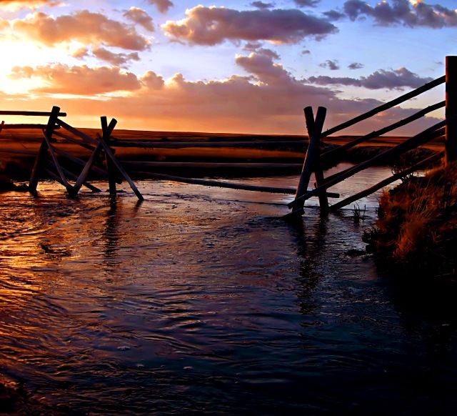 Water under the fence