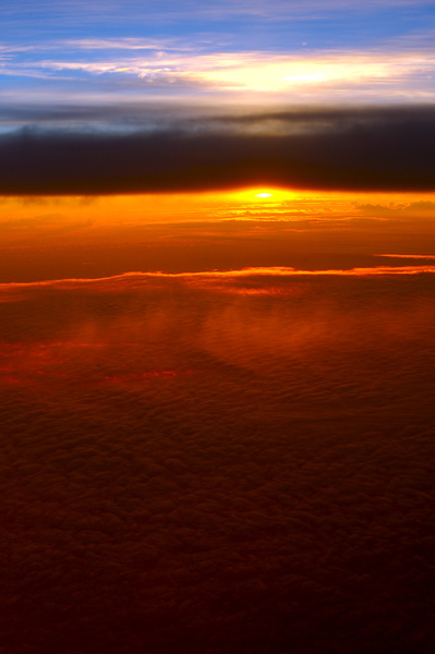 Closer to the Gods: between clouds at 40,000 ft