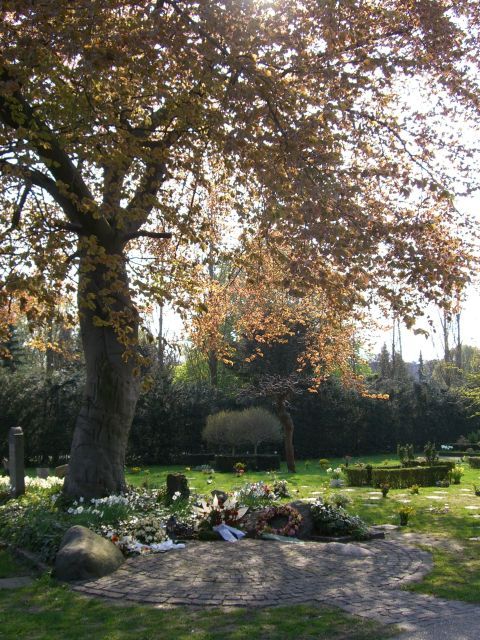 At the cemetery