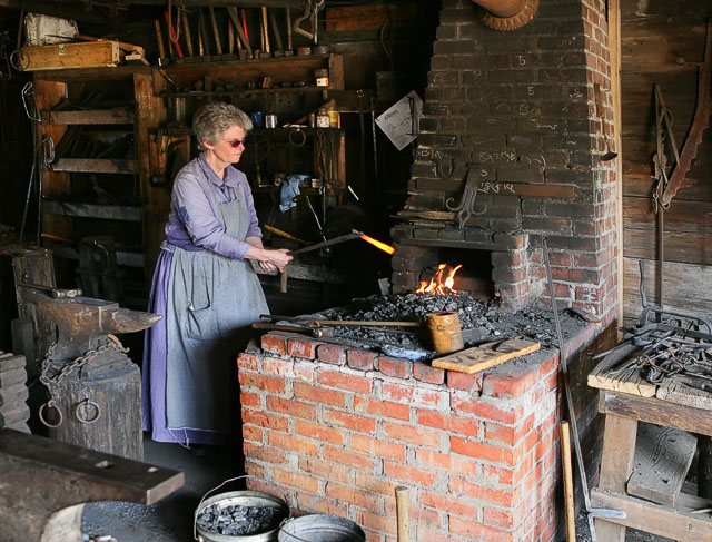 Women of 1870s Wichita KS (blacksmith)