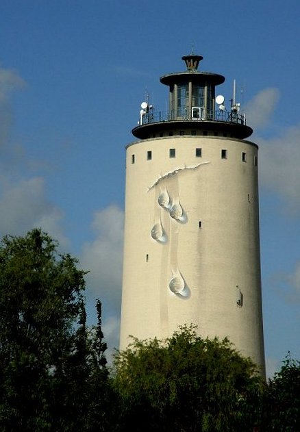 The old watertower is leaking