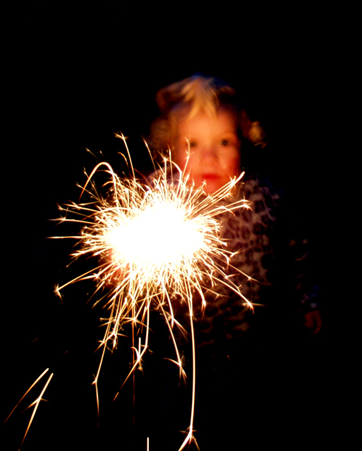 The wonder of a sparkler