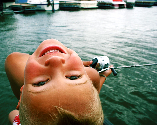 Fishing with Rice Krispie Treats