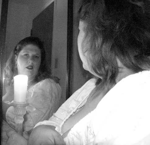 It is unlucky to see your face in a mirror by candlelight.