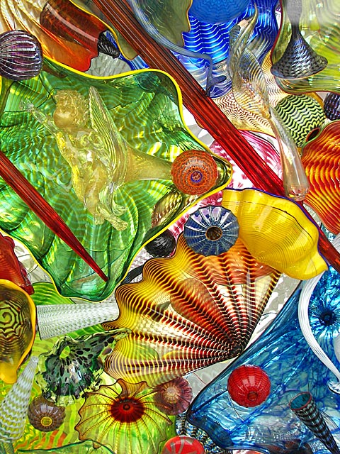 Chihuly Ceiling Sculpture Detail