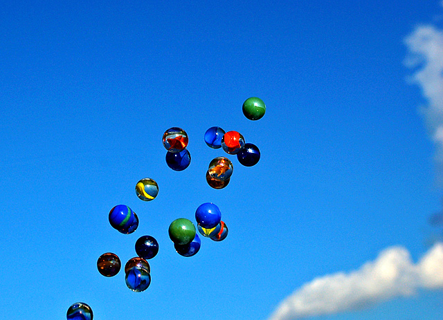 Glass Marbles in the Sky