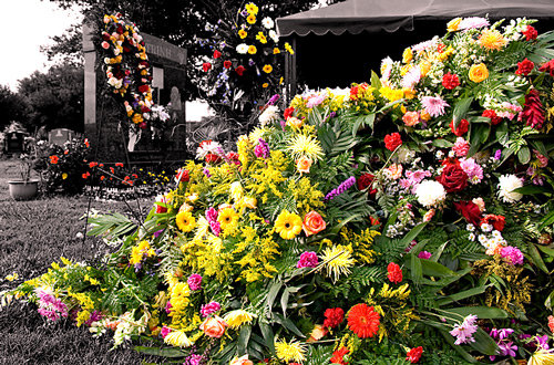 Mourners flowers