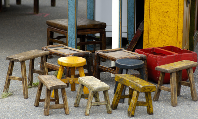 Ten Benches and Red Box