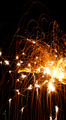 up close with sparklers