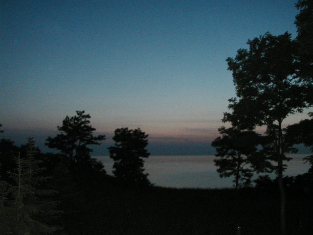 After the sun goes down on Lake Michigan