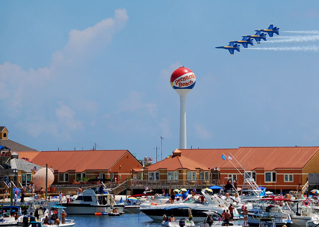 Blue Angels over Pensacola Beach