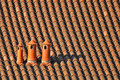 Chimneys & roofing tiles...