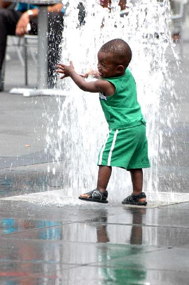 boy in water