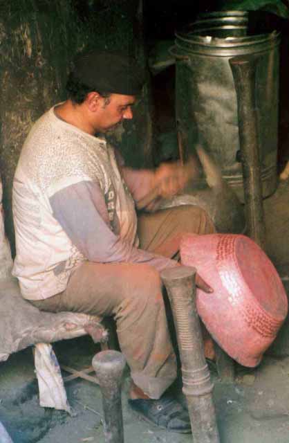 Man Working on Copper in Old Cairo