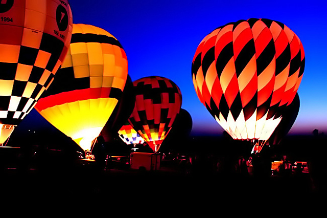 Hot air lights