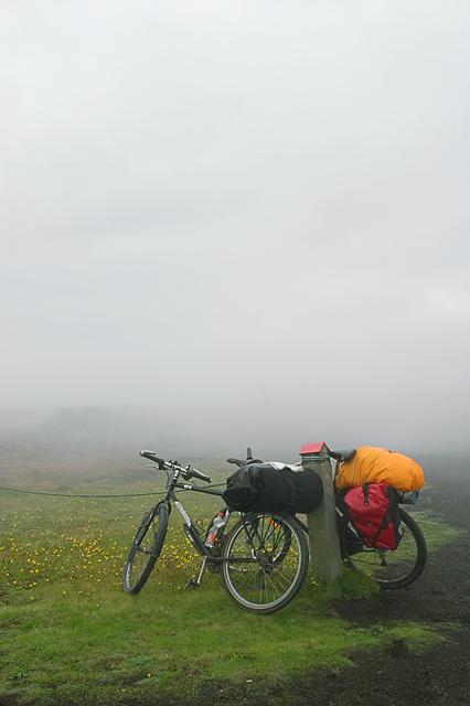 Parked in the mist