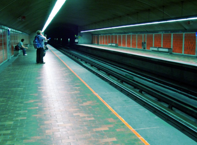 Waiting for the late-night ride