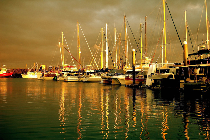 Boat Harbour By Night