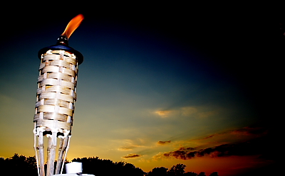 Tiki Torch at Sunset