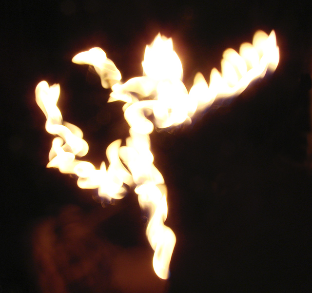 Tiny fire dancer