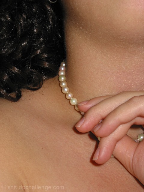 " She wore a pearl neckalce"  ZZ Top