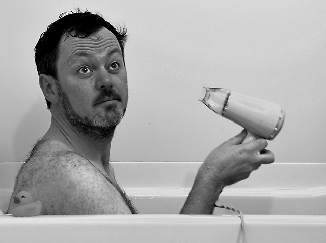 Using a Hair-dryer in the Bath