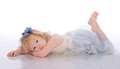 Reluctant Model in Blue