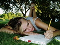 she draws