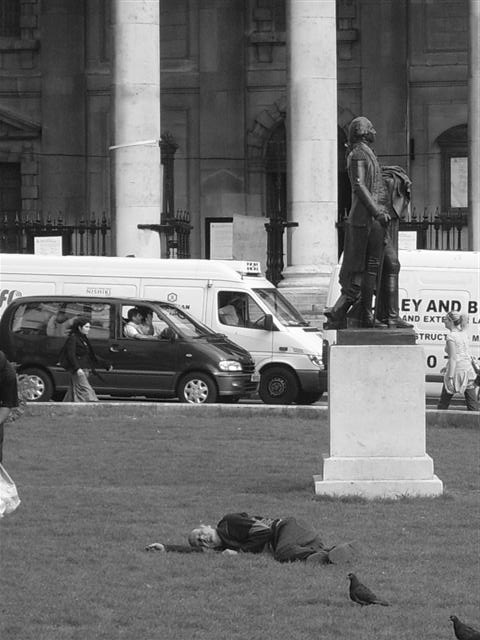 lying watching the world go by