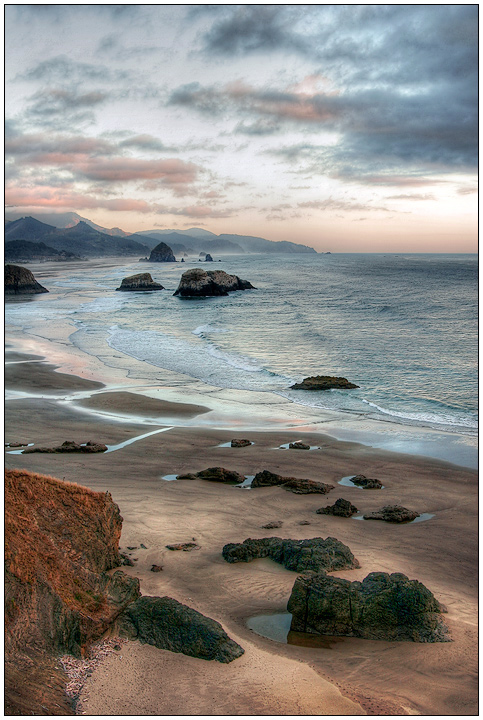  View from Ecola Point, Sunset