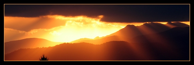 Sunset Over the Rockies