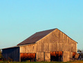 Tobacco Barn at Sunset