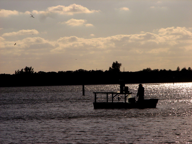 The Silhoutted Fisherman