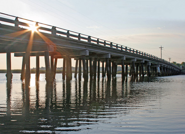 Sunrise Over Kiawah River Bridge