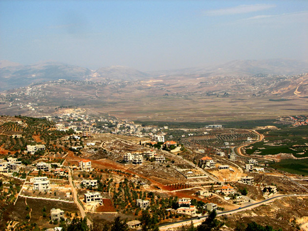 Morning over Lebanon-Israel Border