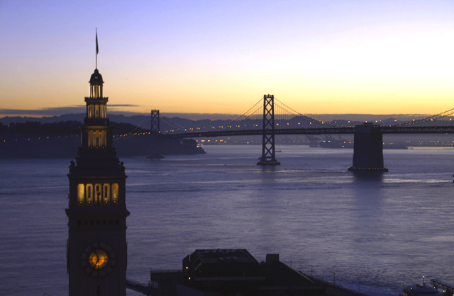 Morning from the San Francisco side of the bay