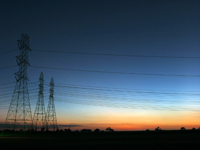 Sunset on the horizon