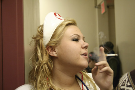 unhealthy nurse