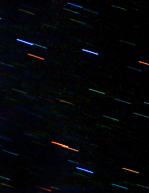 abstract star trail