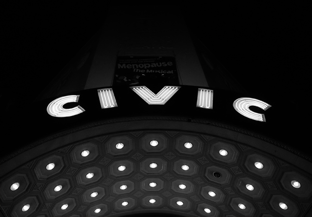 A pause at the Civic Theatre