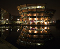 Library Building at Night