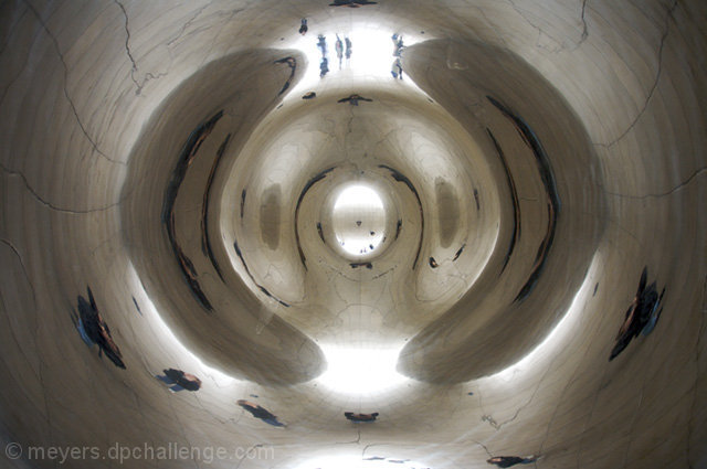 Cloud Gate in the Rain