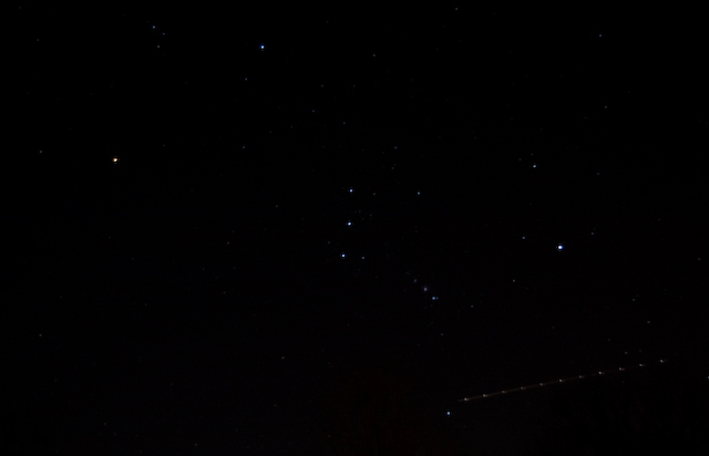 Striking Orion in the Achilles