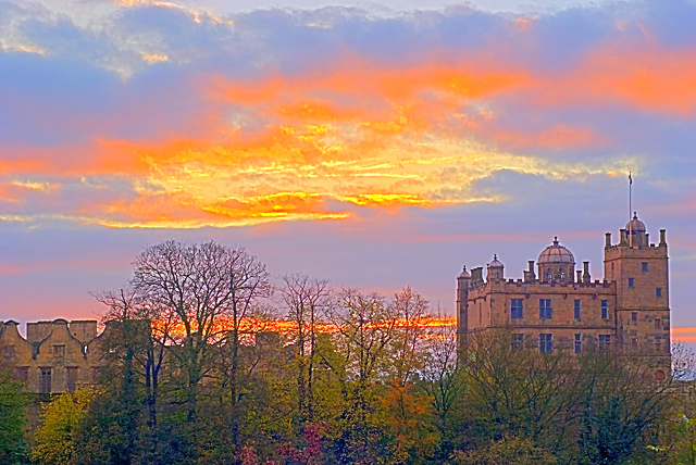 Sunset at Bolsover Castle