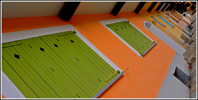 Behind closed shutters